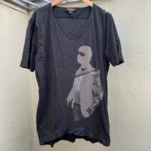 Diesel black gold 100% cotton tunic (M)